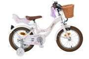 Volare Blossom Kinderfiets - Meisjes - 14 inch - Wit - Twee Handremmen